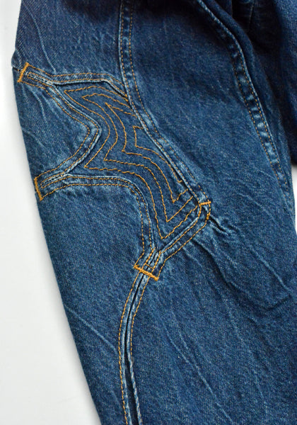 KIKO KOSTADINOV x LEVI'S ARTICULATE DENIM TRUCKER JACKET BLUE | DOSHABURI Shop