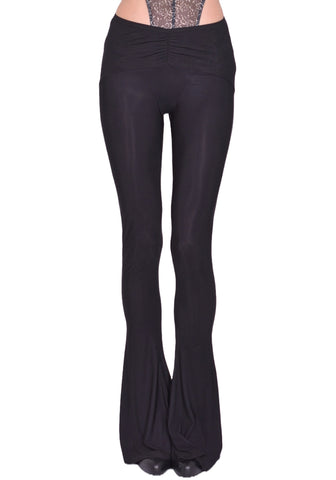 KNWLS GHOST SUPER STRETCH FLARED TROUSERS BLACK SS25 | DOSHABURI Shop