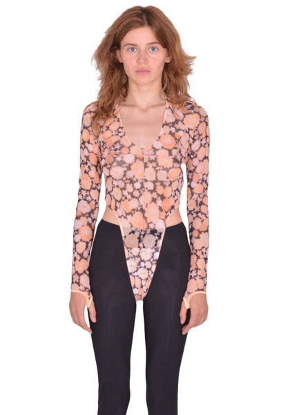 KNWLS SS25-HAZLEO0 HAZE LEOTARD HAZY FLORAL SS25 | DOSHABURI Shop