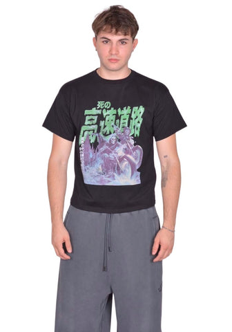 LU'U DAN GHOST RIDERS BOX T-SHIRT BLACK/GREEN FW25 | DOSHABURI Shop