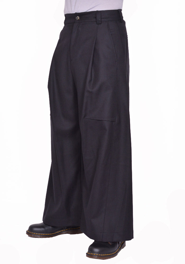 DOSHABURI通販｜MARINA YEE JULIUS WIDE-LEGGED TROUSERS BLACK FW25