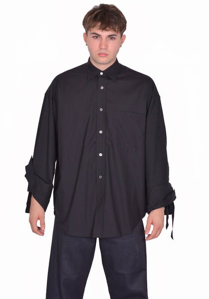 MAINA YEE  M.Y. SHIRT 1 OVERSIZED SHIRT BLACK FW25 | DOSHABURI Shop