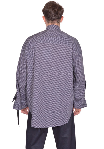 MAINA YEE M.Y. SHIRT 1 OVERSIZED SHIRT NAVY/RED/WHITE FW25 | DOSHABURI Shop