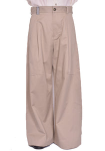 MARINA YEE JULIUS KNEE DARTS TROUSERS BEIGE SS25 | DOSHABURI Shop