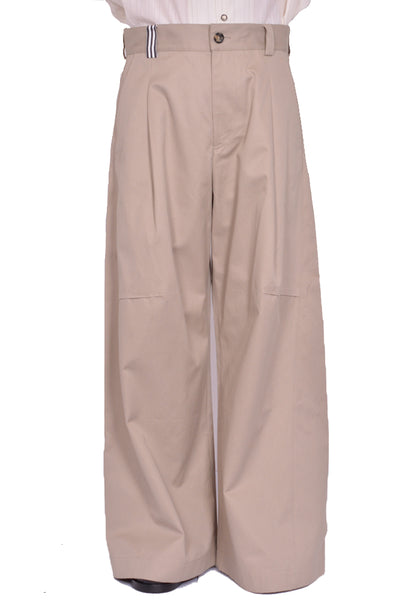MARINA YEE JULIUS KNEE DARTS TROUSERS BEIGE SS25 | DOSHABURI Shop