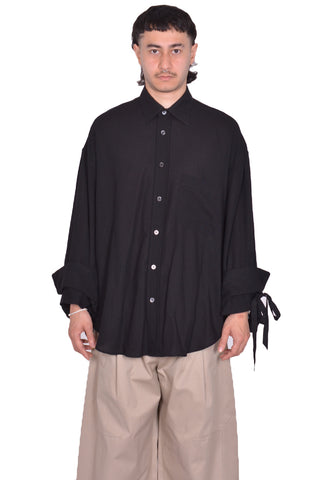 MARINA YEE M.Y. SHIRT 1 OVERSIZED SHIRT BLACK SS25 | DOSHABURI Shop