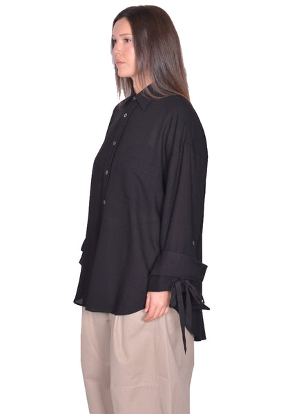 MARINA YEE M.Y. SHIRT 1 OVERSIZED SHIRT BLACK SS25 | DOSHABURI Shop