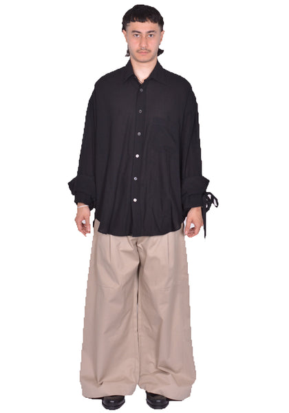 MARINA YEE M.Y. SHIRT 1 OVERSIZED SHIRT BLACK SS25 | DOSHABURI Shop
