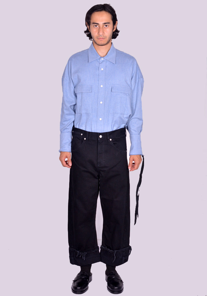 DOSHABURI通販|MARINA YEE DEAN BLUE OVERSIZED DENIM TROUSERS DOSHABURI通販|MARINA YEE DEAN BLUE OVERSIZED DENIM TROUSERS