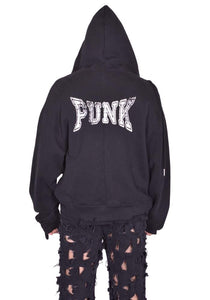 DOSHABURI通販｜MATIERES FECALES SWEAT HOODIE PUNK SCLERA BLACK