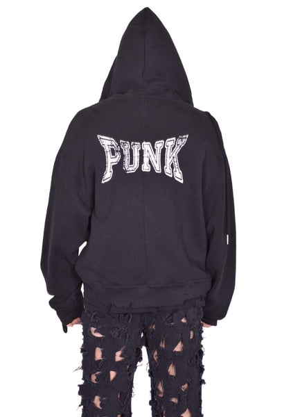 MATIERES FECALES SWEAT HOODIE PUNK SCLERA BLACK FW25 | DOSHABURI Shop