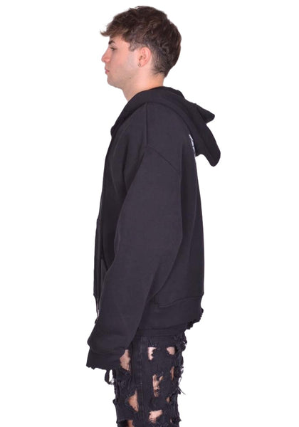 MATIERES FECALES SWEAT HOODIE PUNK SCLERA BLACK FW25 | DOSHABURI Shop