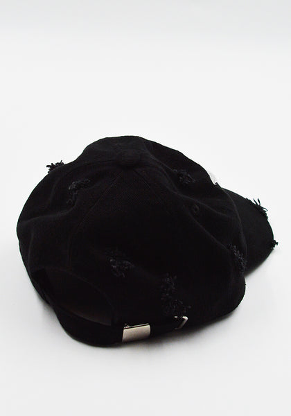 MATIERES FECALES UNISEX PUNK CAP BLACK BRODERIE FW25 | DOSHABURI Shop