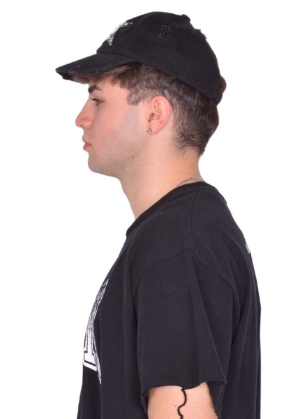 MATIERES FECALES UNISEX PUNK CAP BLACK BRODERIE FW25 | DOSHABURI Shop