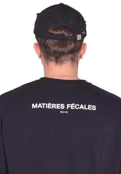 MATIERES FECALES UNISEX PUNK CAP BLACK BRODERIE FW25 | DOSHABURI Shop