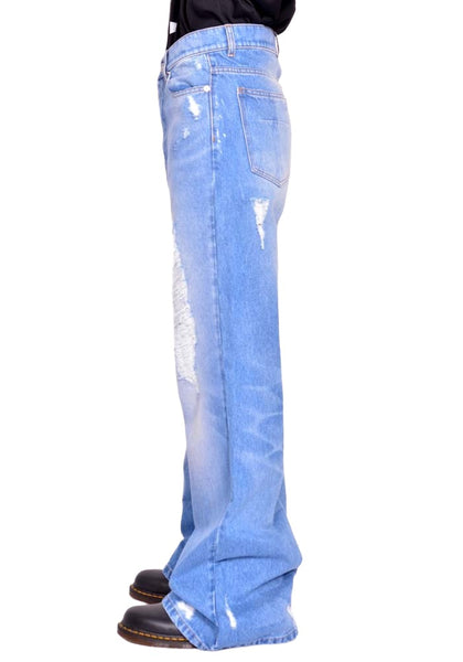 MATIERES FECALES UNISEX SLACK JEANS BLUE SS26 | DOSHABURI Shop