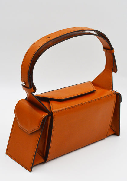 MERRYL TIELMAN BARBARA-MINI HANDBAG BRANDY SHINY | DOSHABURI Shop