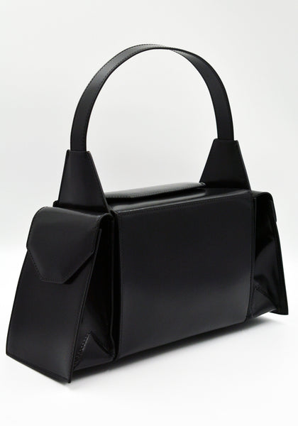 MERRYL TIELMAN BARBARA HANDBAG SHINY BLACK | DOSHABURI Shop