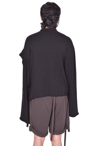 OTTOLINGER DECONSTRUCTED KNIT SWEATER BLACK FW25 | DOSHABURI Shop