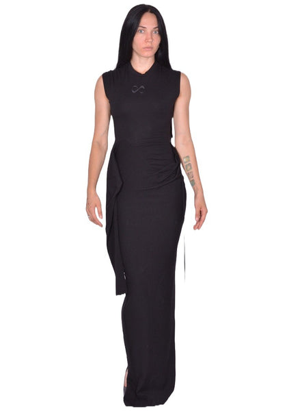 OTTOLINGER SLEEVY MAXI DRESS BLACK FW25 | DOSHABURI Shop