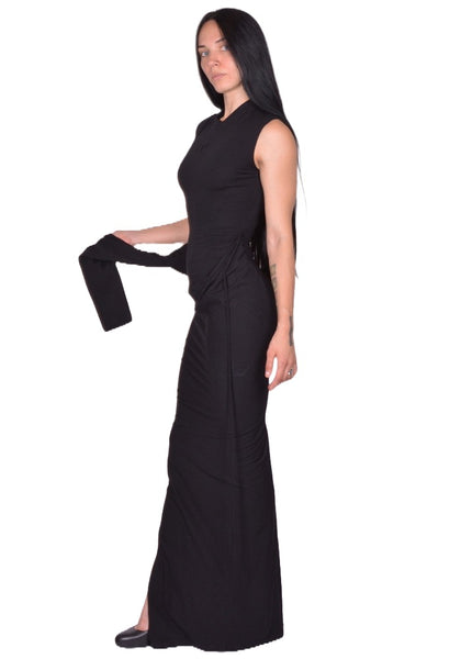 OTTOLINGER SLEEVY MAXI DRESS BLACK FW25 | DOSHABURI Shop