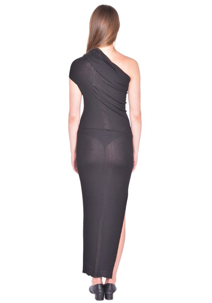 RICK OWENS ATHENA DRESS BLACK SS26 | DOSHABURI Online Shop