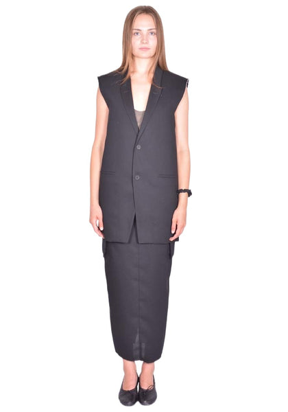 RICK OWENS CONCORDIAN JACKET BLACK SS26 | DOSHABURI Shop