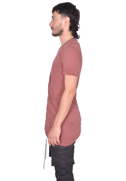 RICK OWENS DOUBLE DOUBLE LAYERED T-SHIRT ROSEWOOD FW25 | DOSHABURI Shop