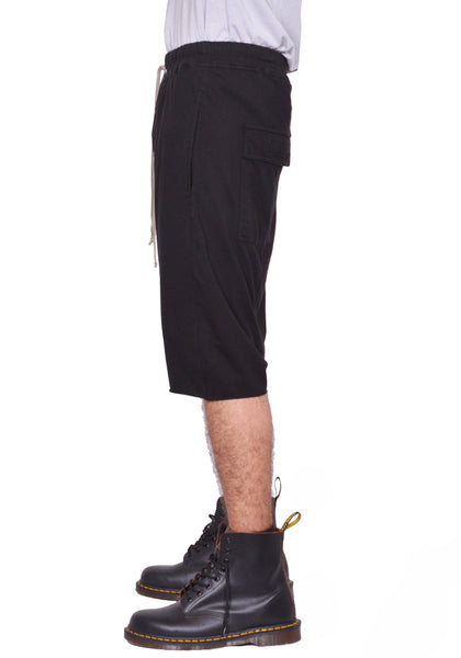 RICK OWENS DRKSHDW DRAWSTRING SHORTS BLACK SS26 | DOHSABURI Shop