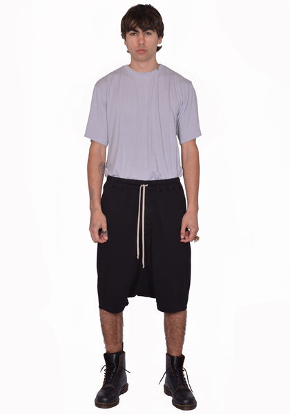 RICK OWENS DRKSHDW DU01F4380 RNP DRAWSTRING SHORTS BLACK (New Season SS26)
