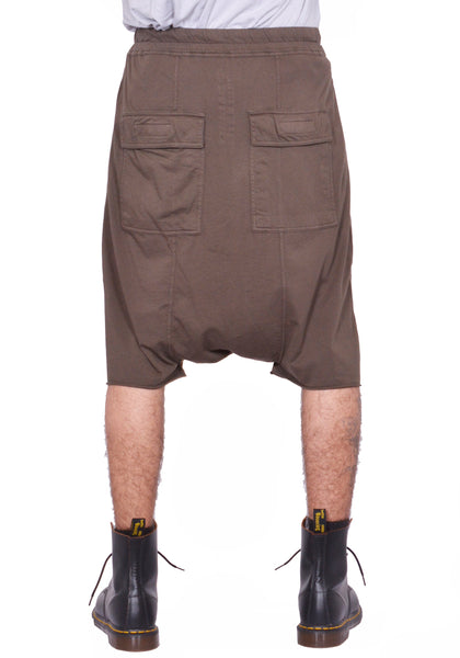 RICK OWENS DRKSHDW DRAWSTRING SHORTS DARK DUST SS26 | DOSHABURI Shop