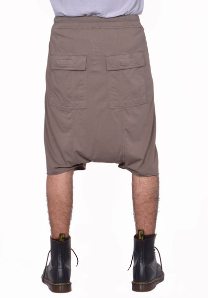 RICK OWENS DRKSHDW DRAWSTRING SHORTS DUST SS26 | DOSHABURI Shop