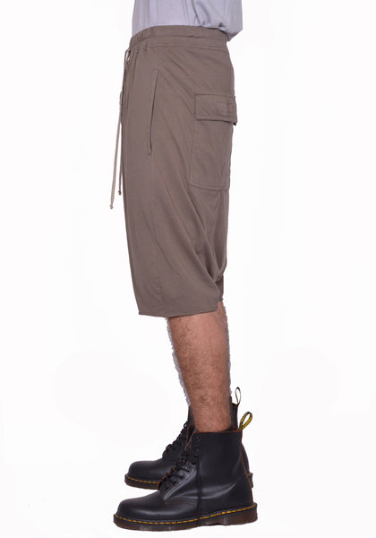 RICK OWENS DRKSHDW DRAWSTRING SHORTS DUST SS26 | DOSHABURI Shop