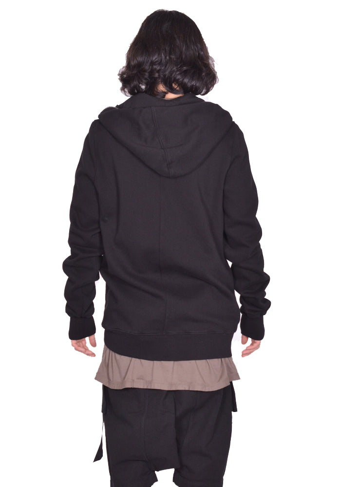 DOSHABURI通販｜RICK OWENS DRKSHDW GIMP ZIP SWEAT HOODIE BLACK SS25