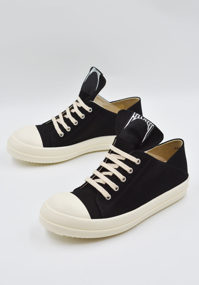 RICK OWENS DRKSHDW HOLLYWOOD LOW SNEAKERS BLACK SS25 | 30%OFF SALE