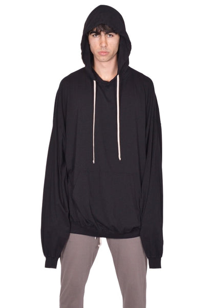 RICK OWENS DRKSHDW HUN HOODIE BLACK SS26 | DOSHABURI Online Shop