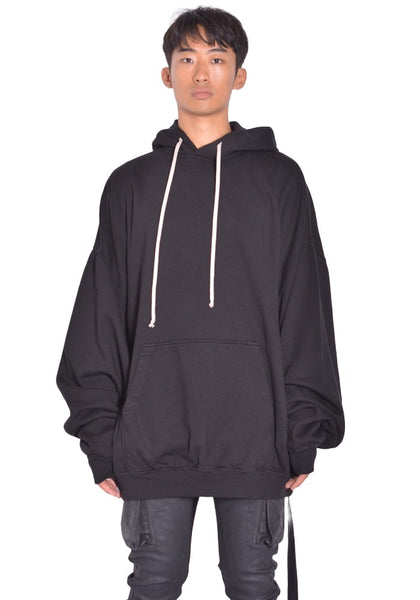 RICK OWENS DRKSHDW HUN SWEAT HOODIE BLACK FW26 | DOSHABURI Online Shop