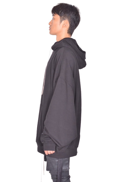 RICK OWENS DRKSHDW HUN SWEAT HOODIE BLACK FW26 | DOSHABURI Online Shop