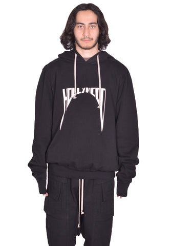 RICK OWENS DRKSHDW OVERSIZED SWEAT HOODIE BLACK SS25 | DOSHABURI Shop