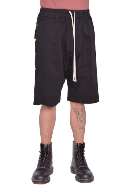 RICK OWENS DRKSHDW PUSHER SHORTS BLACK FW25 | DOSHABURI Shop