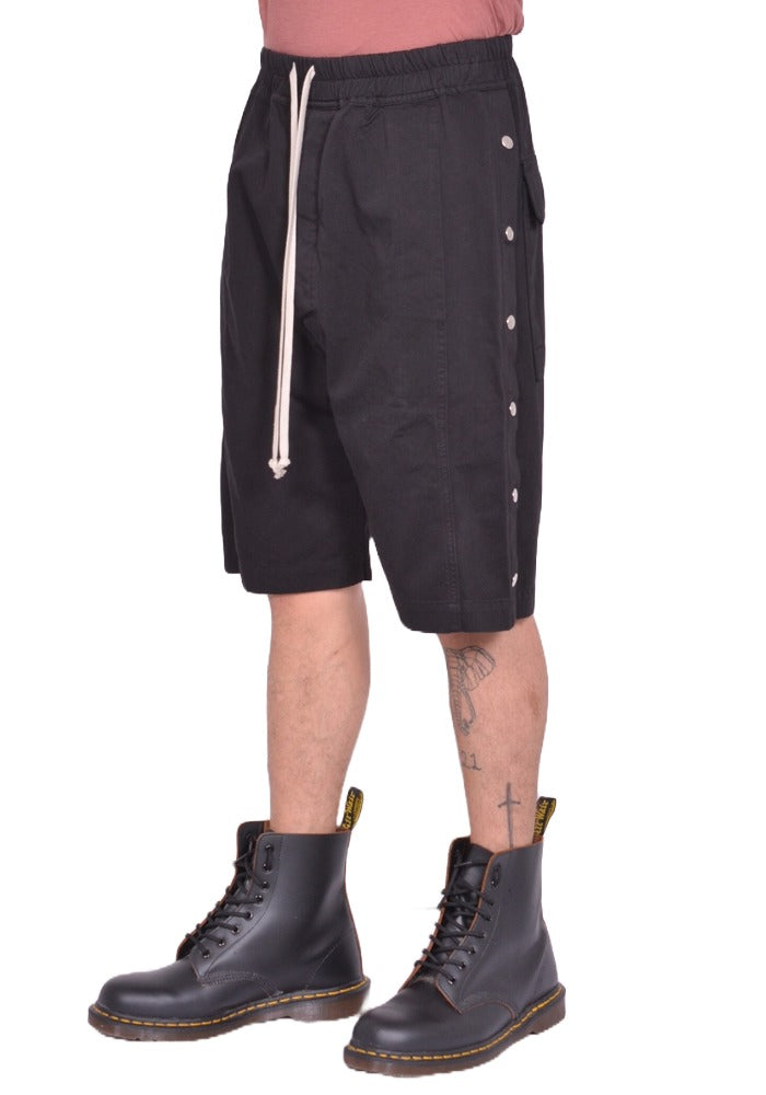 DOSHABURI通販｜RICK OWENS DRKSHDW PUSHER SHORTS BLACK FW25