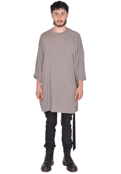 RICK OWENS DRKSHDW TOMMY T-SHIRT MELANGE GREY FW25 | DOSHABURI Shop