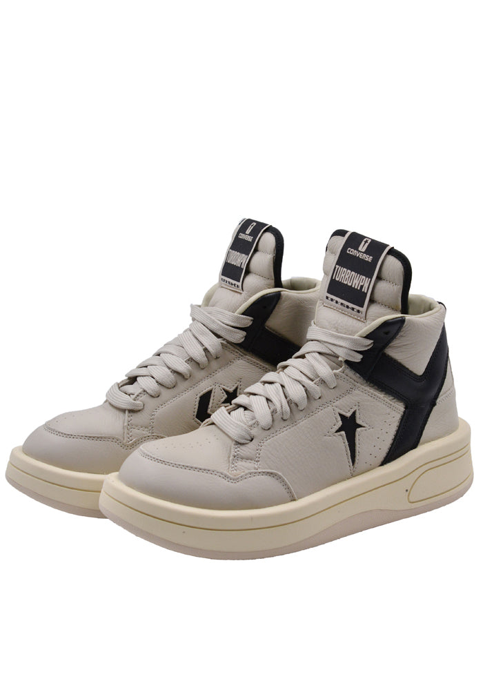 RICK OWENS DRKSHDW X CONVERSE TURBOWPN SNEAKERS OYSTER/BLACK FW23  | DOSHABURI Online Shop