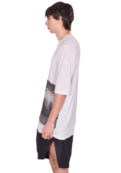 RICK OWENS JUMBO T-SHIRT MILK WASH SS26 | DOSHABURI Online Shop