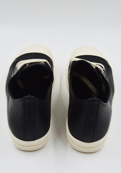 RICK OWENS LOW SNEAKERS BLACK/MILK SS26 | DOSHABURI Online Shop