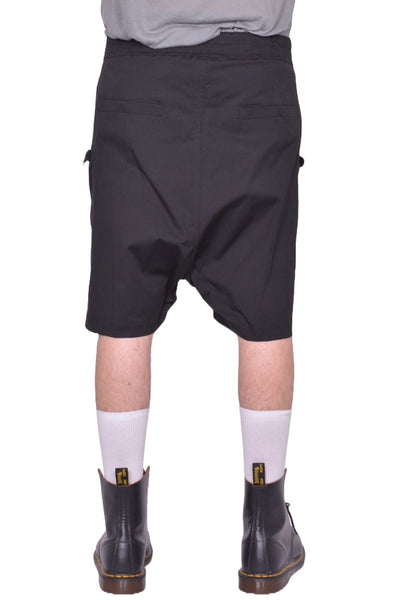 RICK OWENS MEN BAUHAUS BELA SHORTS BLACK FW25 | DOSHABURI Shop