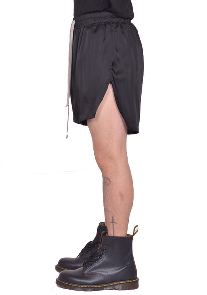 RICK OWENS MEN RR01E5306 SCH BOXER SHORTS BLACK SS25 | DOSHABURI Shop