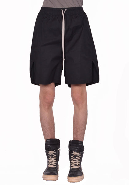 RICK OWENS MEN BOXER SHORTS COTTON BLACK SS26 | DOSHABURI Shop