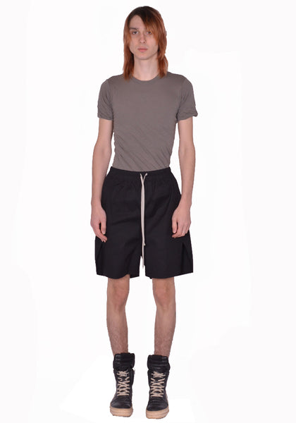 RICK OWENS MEN BOXER SHORTS COTTON BLACK SS26 | DOSHABURI Shop