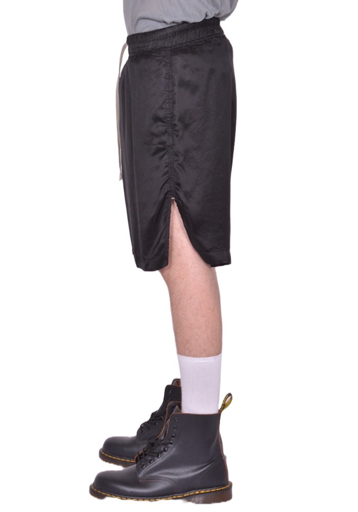 DOSHABURI通販｜RICK OWENS MEN BOXER SHORTS CUPRO BLACK FW25